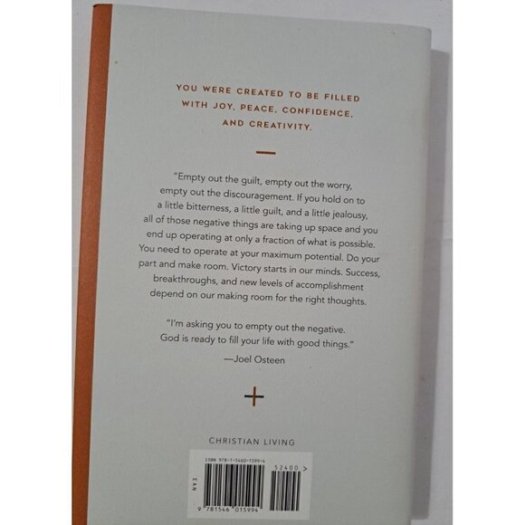 Joel Osteen "Empty Out the Negative" Hardback with Dust Cover - Picture 2 of 3
